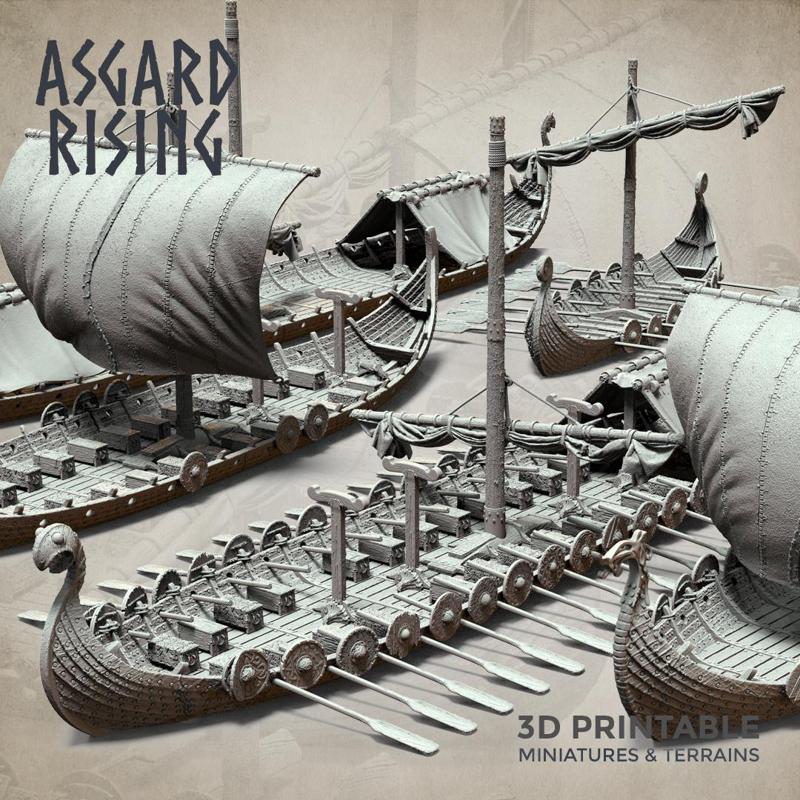 Drakkars – Long Boats /Modular/ /Pre-supported/