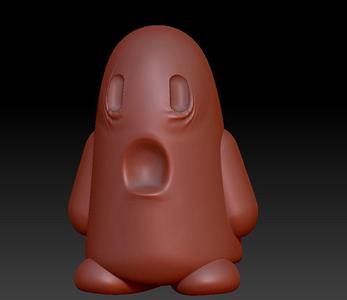 Sad Ghost Crying W Arms.stl