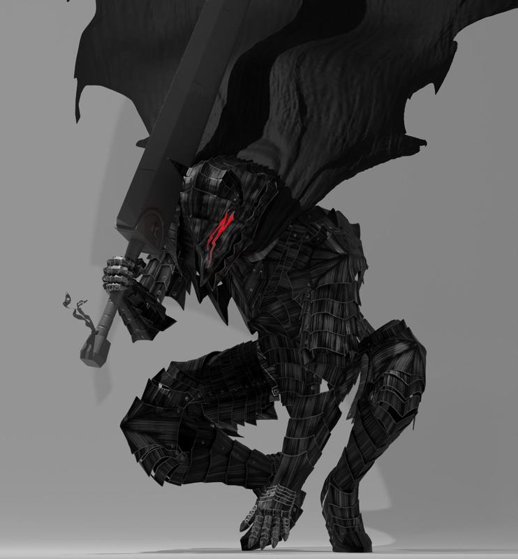 Guts Berserker Armor Manga Accurate  model