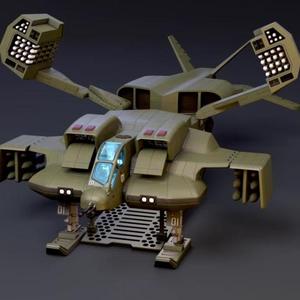 UD-4L Cheyenne Dropship 3D Printing Model | Assembly