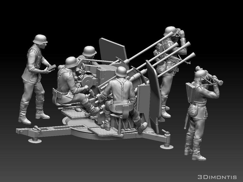 German soldiers flak 38