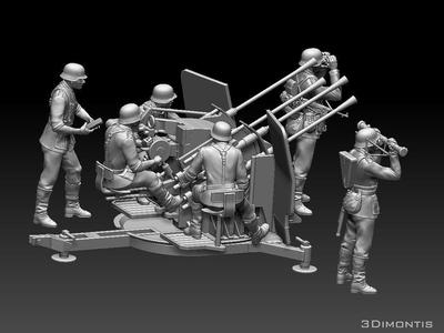 German soldiers flak 38