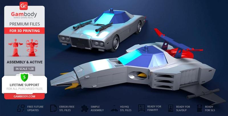 Mach Patrol 3D Printing Model | Assembly + Action