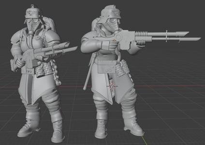 Female Krieg Trenchfighter