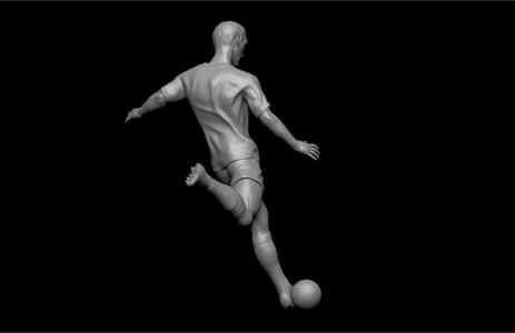 3D printable model soccer player