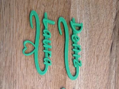Name Tags Customizable. Personalize. Glass tags