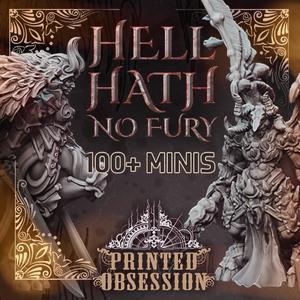 Hell Hath No Fury – Full Pack – 70 ready to print STLs [Pre-Supported]