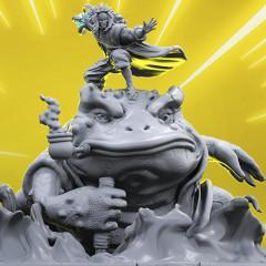 Jiraiya & Gamabunta in Diorama STL files for 3D Printing | Assembly Model