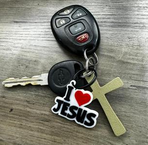 I Love Jesus Keychain 35mm