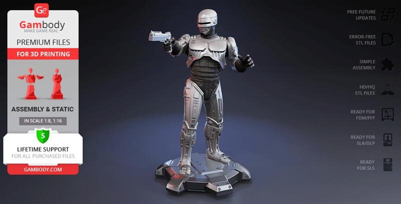 RoboCop 1987 STL files for 3D Printing | Assembly Model