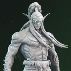 Illidan The Demon Hunter 3D Printing Figurine | Assembly
