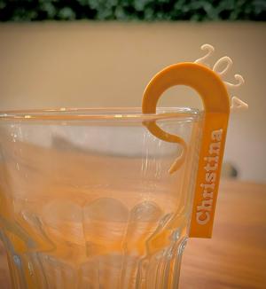 Drink / Glas Name Tag for NYE 2024
