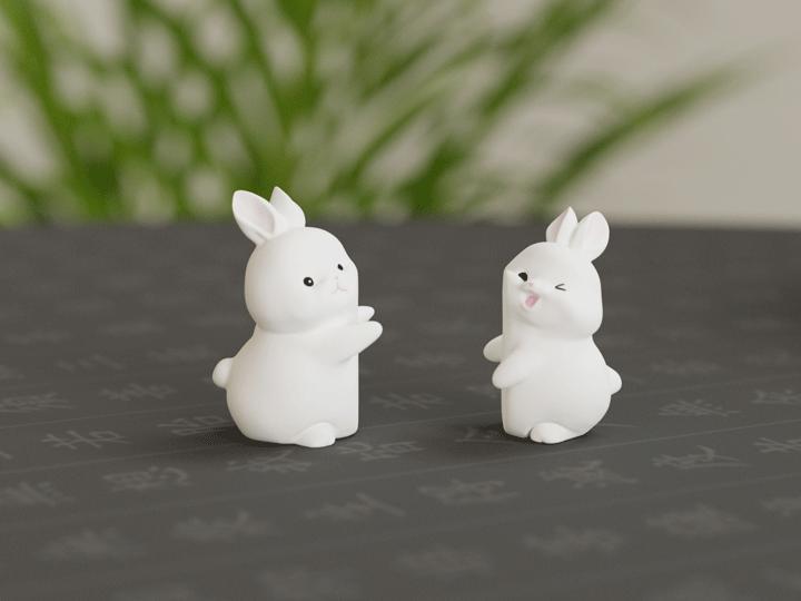 Hugging Bunny,Magnetic,Valentine’s Day Decoration