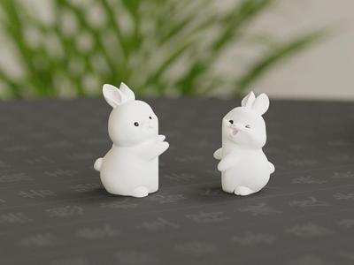 Hugging Bunny,Magnetic,Valentine’s Day Decoration