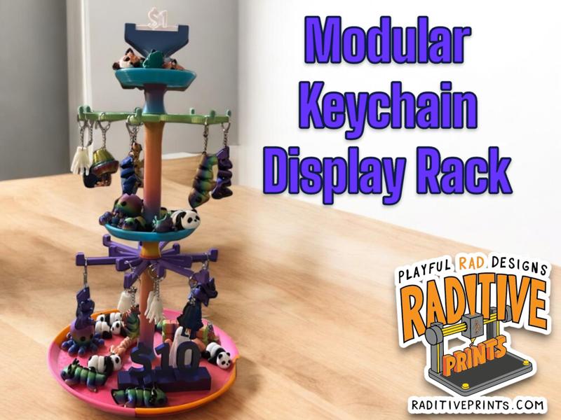 Spinning Modular Keychain Display Rack