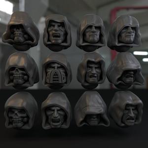 Hooded Faces and Skulls for Space Knights