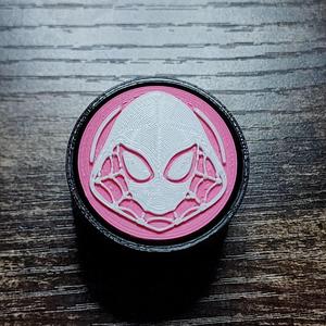 Ghost Spider Gwen Clicker Fidget and Keychain