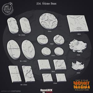 Volcano Bases (Pre-Supported)