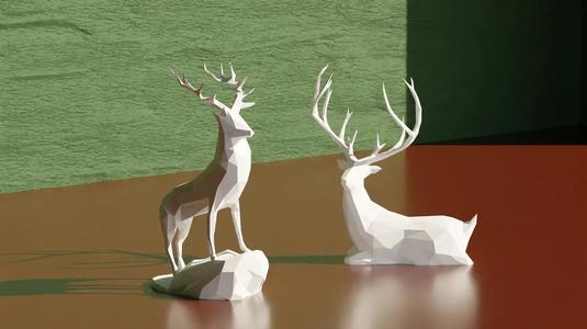 Deer – Low Poly (Decoration)