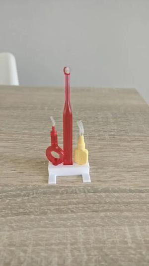 curaprox and tepe toothbrush stand