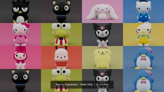 Sanrio Characters – Hello Kitty  3D Model Collection