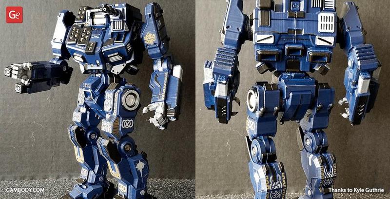 MWO Shadow Hawk STL Files for 3D Printing | Assembly Model