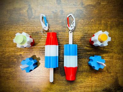 Premium Popsicle Chapstick Click Container