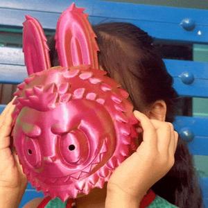 Labubu The Monster – Anime, Game, Cosplay Mask, Props – Free STL Files