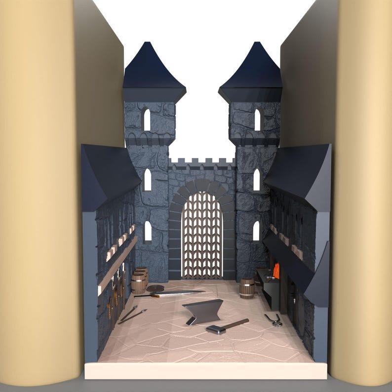 Castle Book holder & Ends STL File | Organizer Box for Bookworms | Reader Gift, Bookish Nerd Gifts Storage