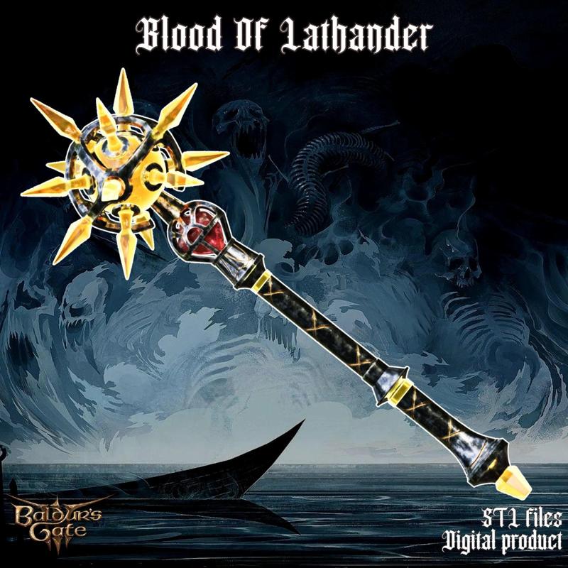 Fantasy Blood Of Lathander Legendary Mace Baldurs Gate 3