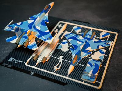 SU-33 FLANKER-D Plane Kit Card