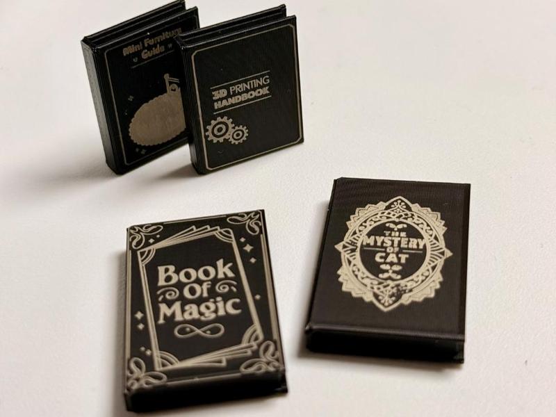 DIY Miniature Books  with Inkjet Printable Covers