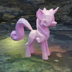 Cute Low Poly Unicorn