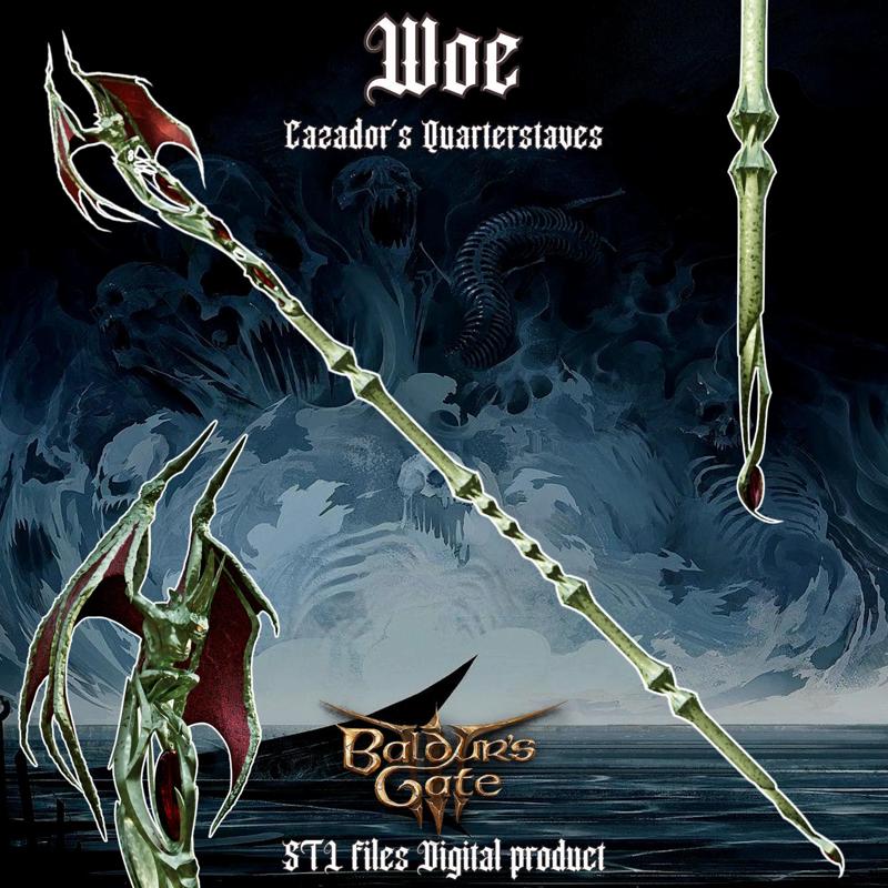 Fantasy Woe Cazadors Staff Baldurs Gate 3
