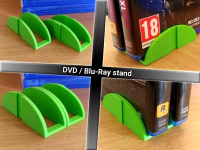 Stackable DVD / Blu-Ray stand holder