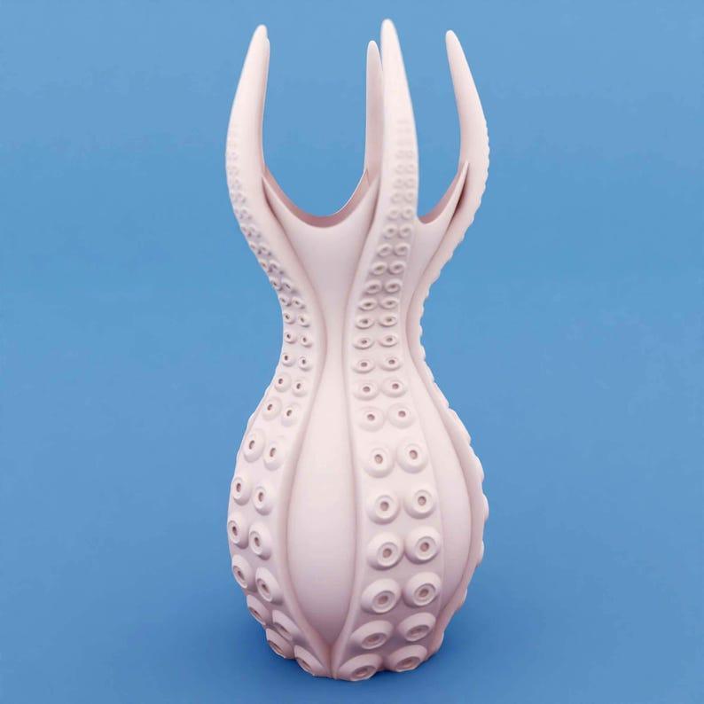 Octopus Vase STL 3D Printer file, no supports, instant download