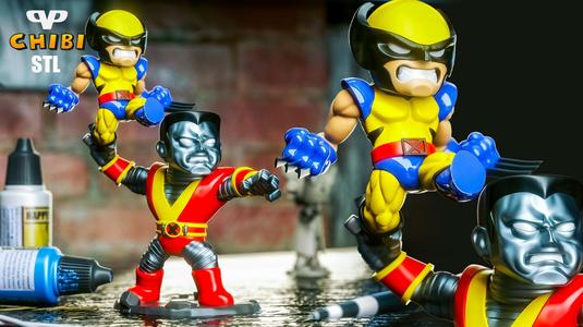 Fastball Collosus Wolverine STL for 3D Printing ChibiSTL 3DXM