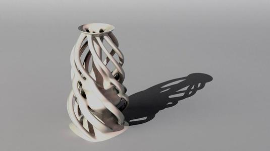 Spiral Articulated Vase