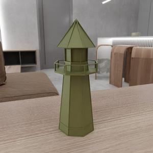 3D Lighthouse with Stl Files and Gifts for Him & Lighthouse Art, 3D Printing, One of a Kind, 3D Printed Decor, Digital Art, Lighthouse Print