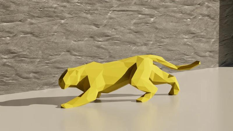 Leopard – Low Poly (Decoration)