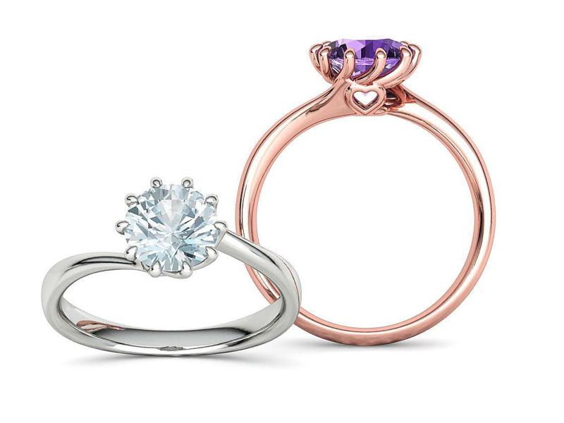 122 Paradise Engagement Solitaire Ring Big Stone 3DModel