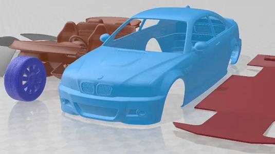 BMW M3 E46 2000 Printable Car