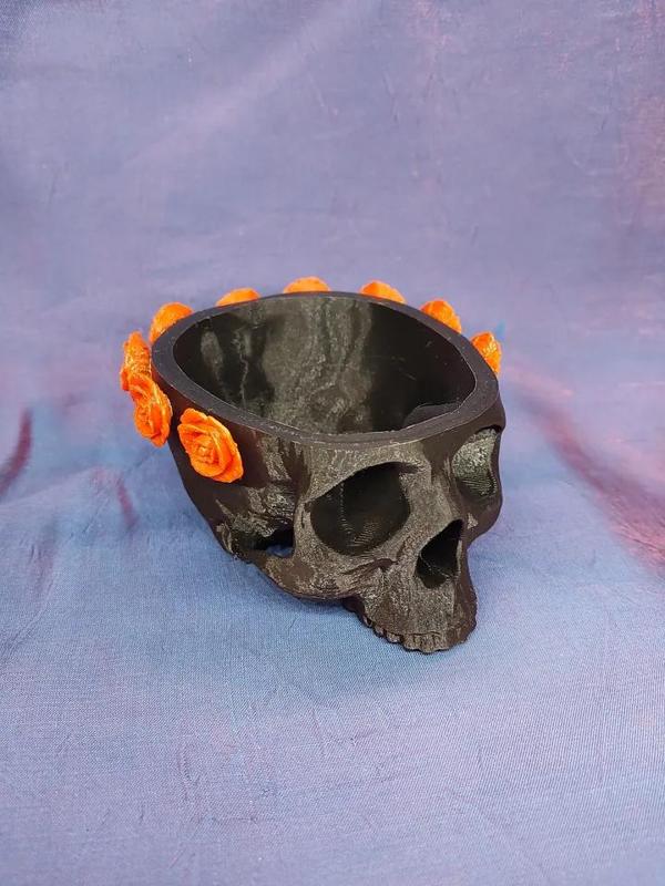 Rose Crown Skull Bowl