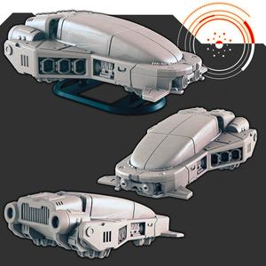 Sci-fi Vehicles: Hover Car [Support-Free]