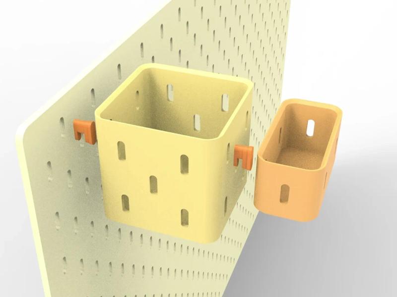 IKEA hooks ZQQ storage box IKEA pegboard connectors 3mm/5mm