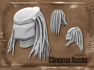 Predator Bust With Hair (35mb)