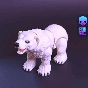 POLAR BEAR – ARTICULATED – PRINT-IN-PLACE – FLEXI – CUTE