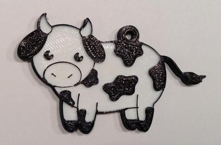 Cow Keychain
