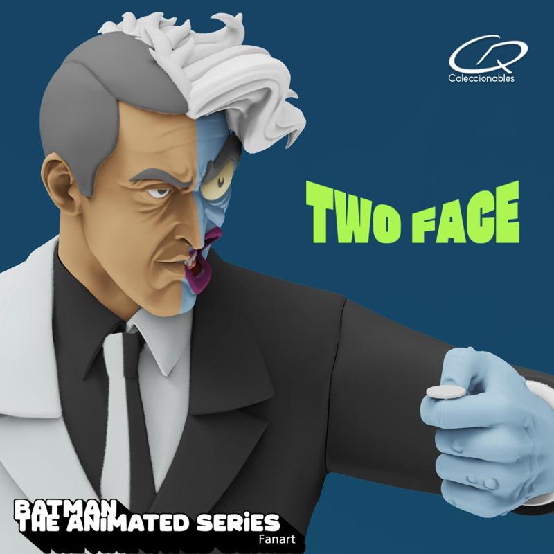 TwoFace – Batman Animated Series Fanart – 3d print