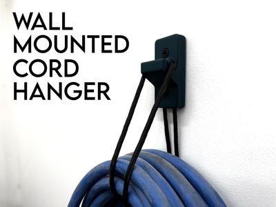 Wall Mounted Cord Hanger